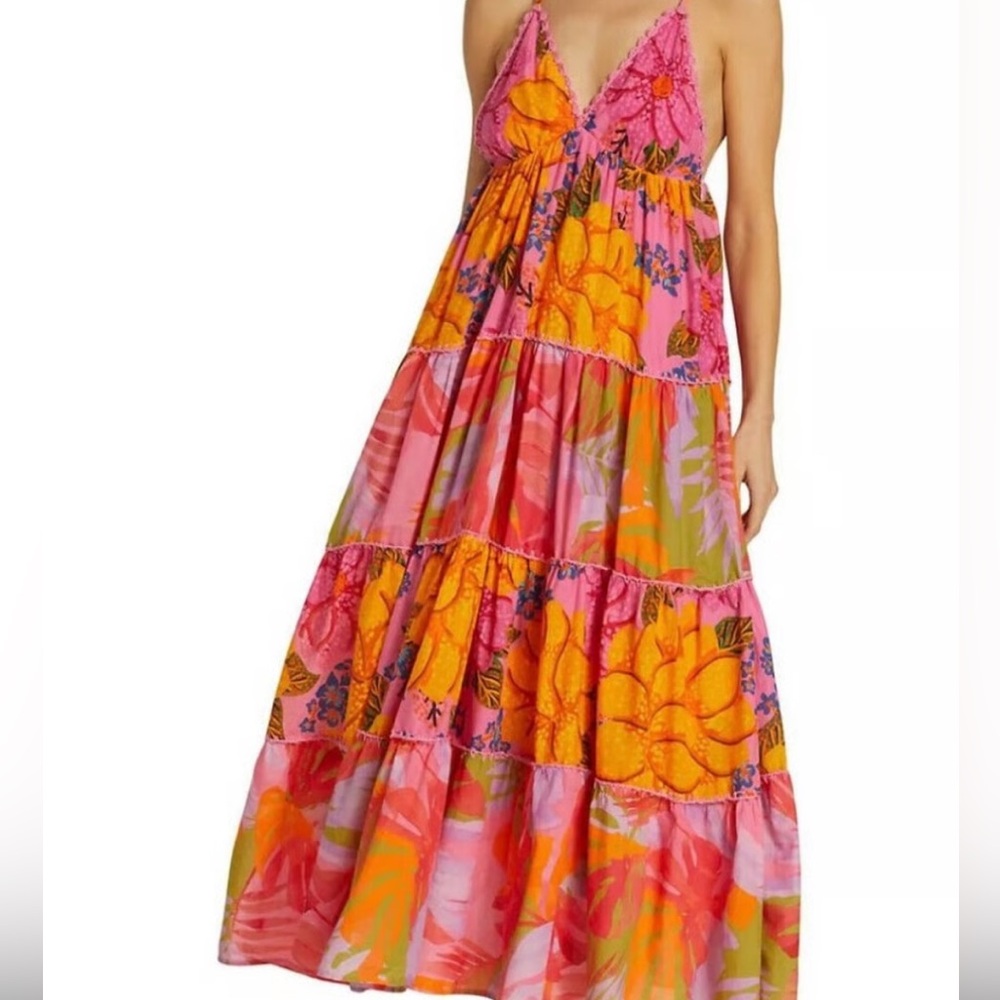 Farm Rio Vibrant Floral Maxi Dress - Picture 13 of 14